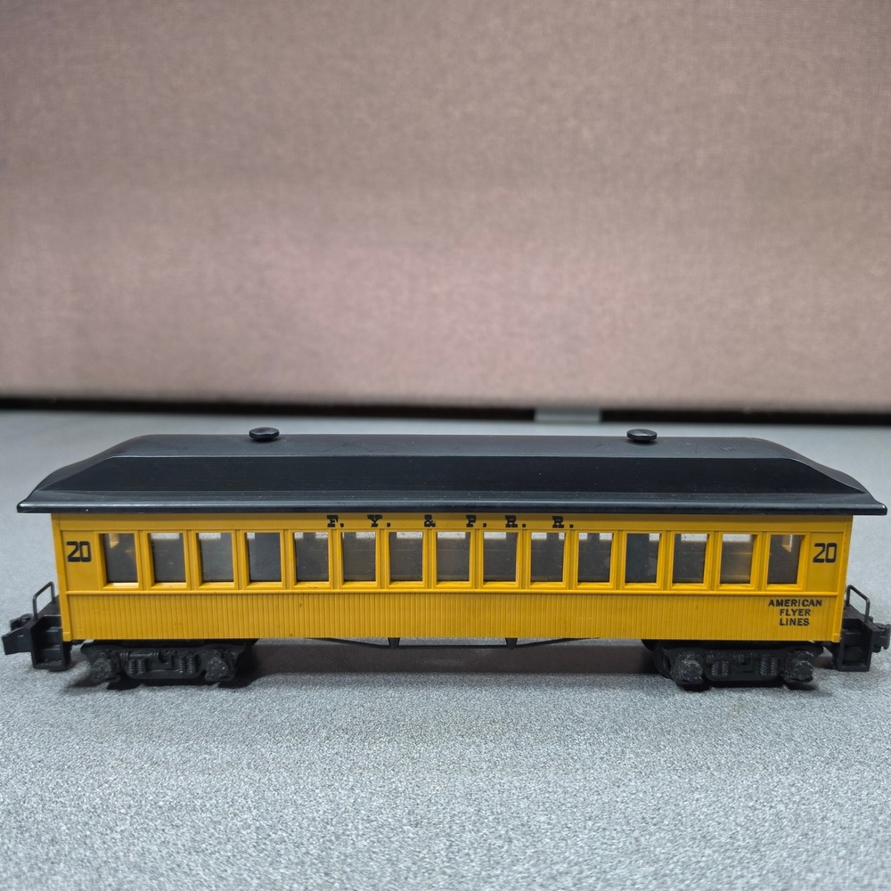 American Flyer Passenger Car 20 FY & PRR Yellow S Scale Vintage Train‎